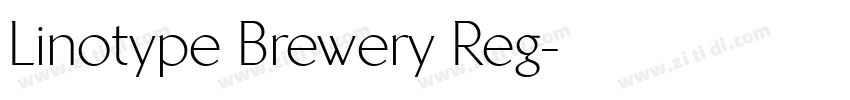 Linotype Brewery Reg字体转换